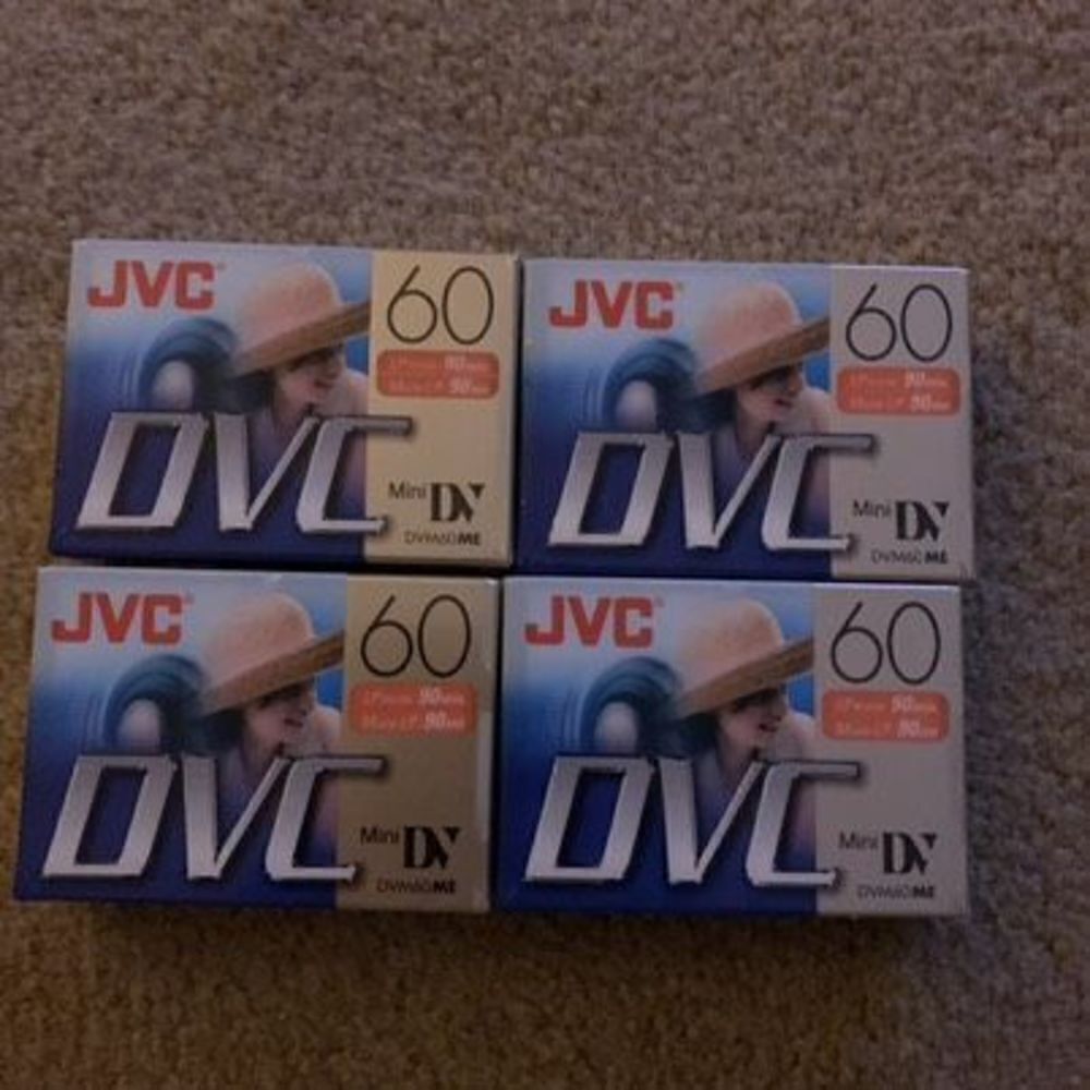 4 JVC DVC Mini DV DVM60ME Digital Video Cassettes *New*